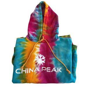 China Peak Ski Resort Tie-Dye Hoodie